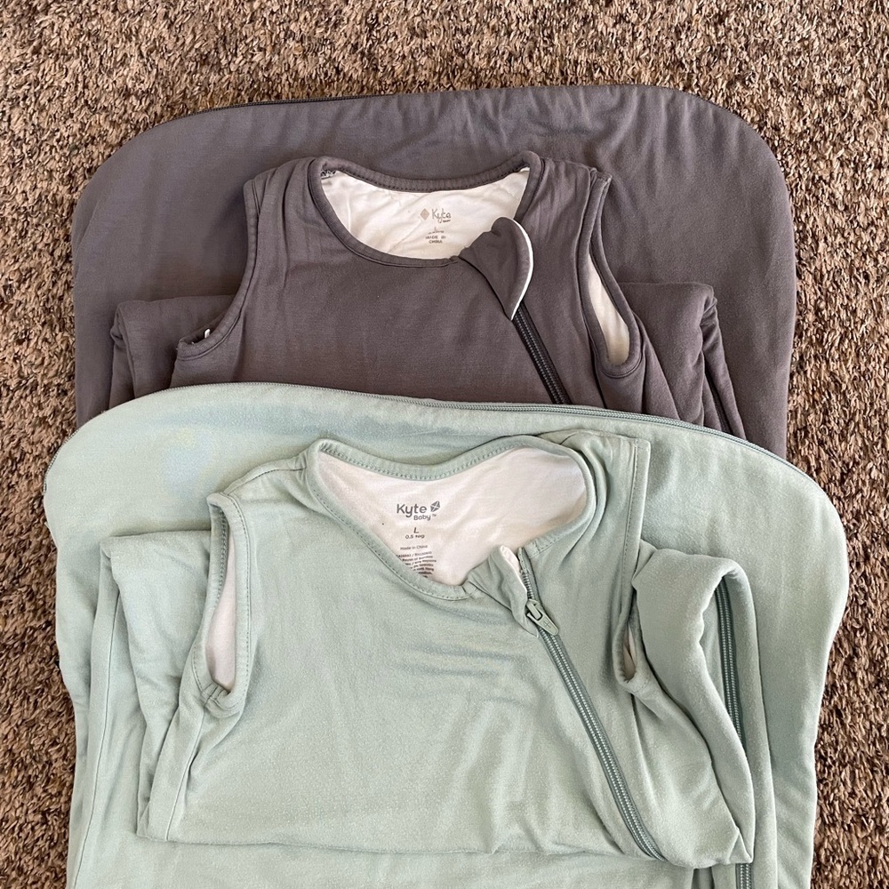 Kyte baby sleep sacks size L TOG 2.5 & .5